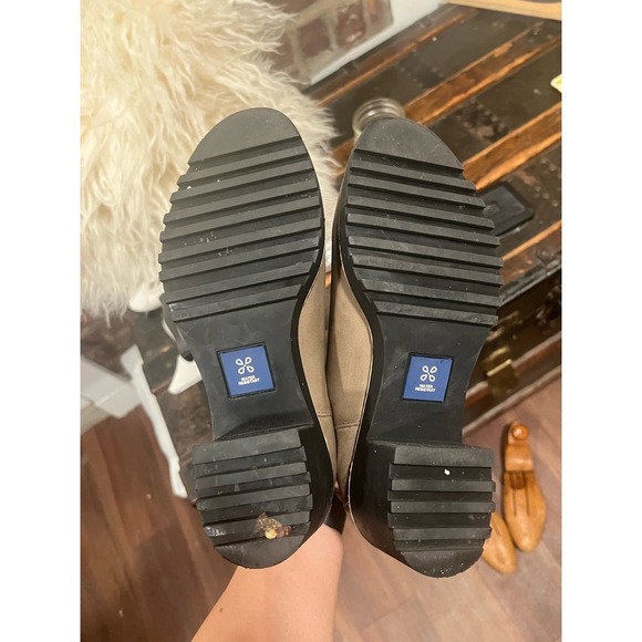 Womens Caslon Joshua Chelsea Leather Boots ,Water Resistant 7.5 Tan Gray - Picture 5 of 7